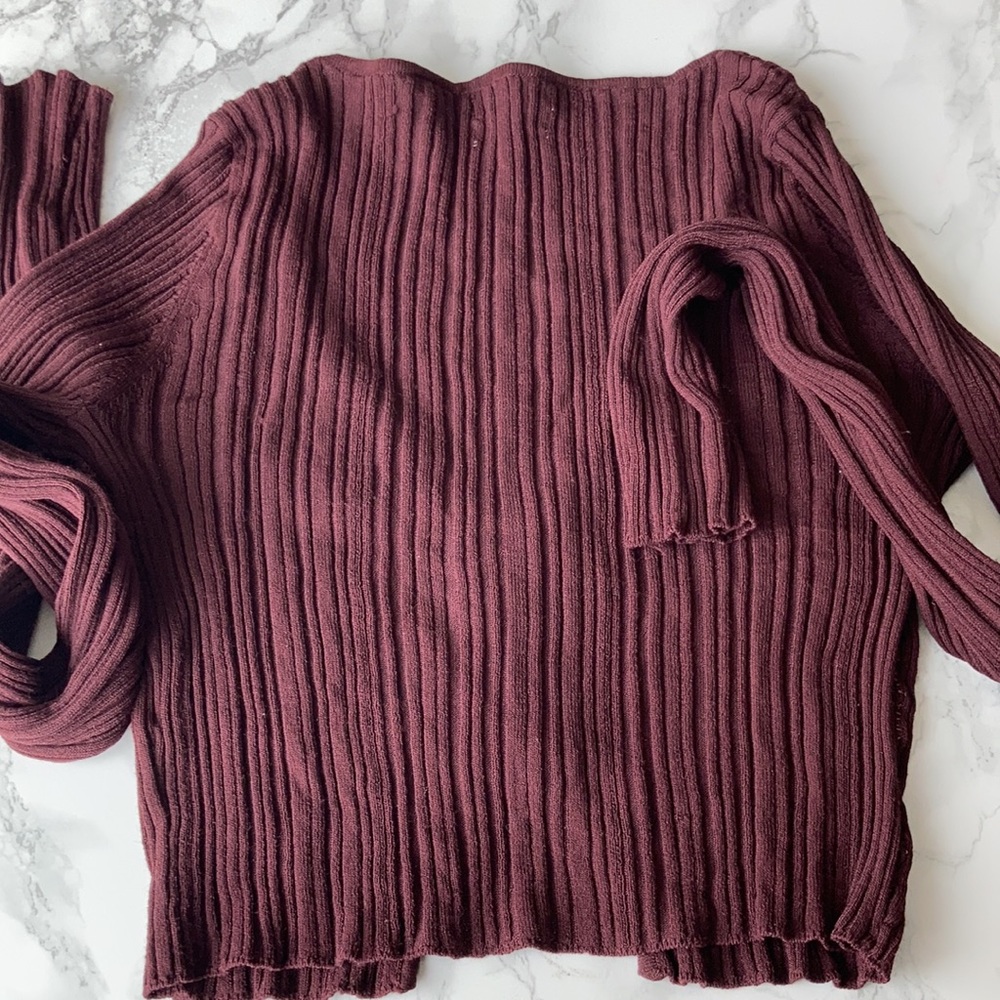 Urban Outfitters ribbed crop top long sleeve - Picture 3 of 4